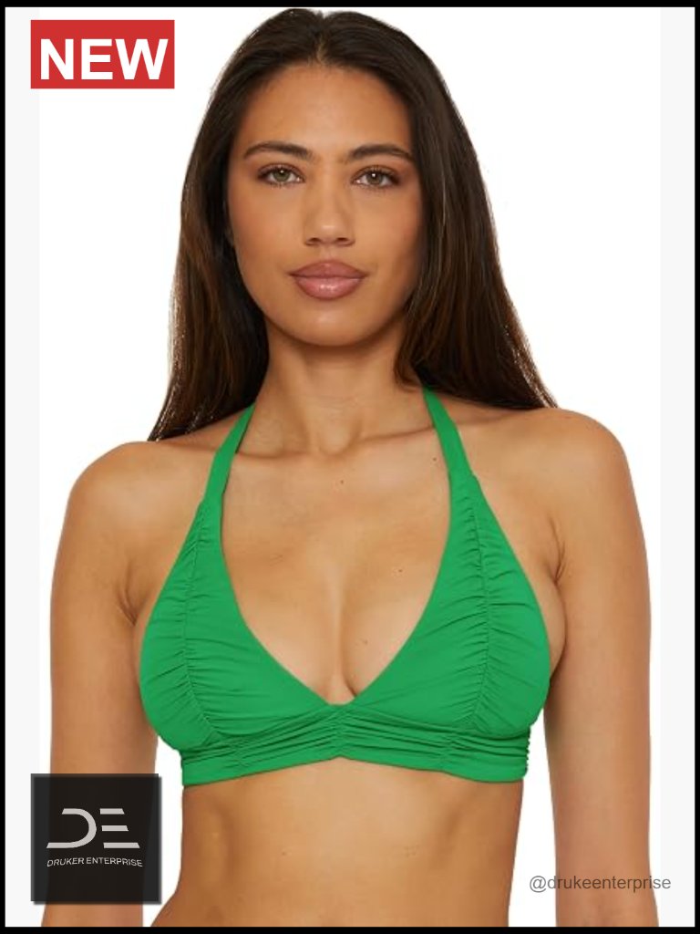 Halter Bikini Top, 83% Nylon/17% Spandex, Adjustable Tie Back, Removable Cups